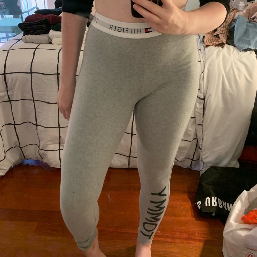 tommy hilfiger grey leggings